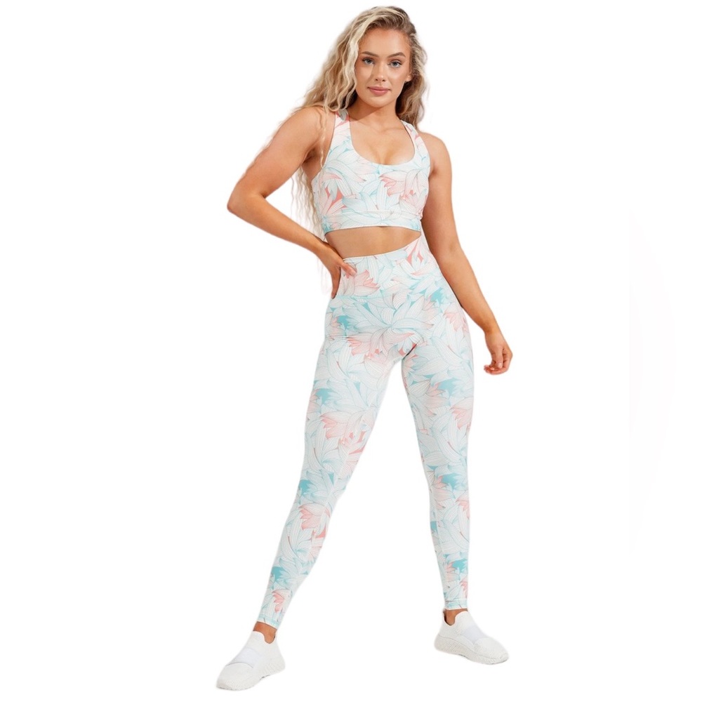 Buffbunny Island Paradice Solar Sport Bra With Leggings Combo NWT SIZE XS
